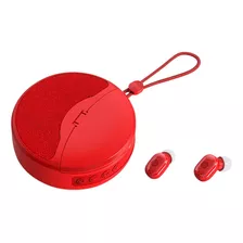 Audífonos Tws Y Bocina Inalámbrica Pequeña Bluetooth 2 En 1