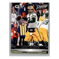 2019 Prestige Nfl 7 Aaron Rodgers Green Bay Packers Tarjeta 