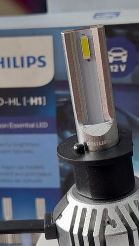 Philips Led H1 Ultinon Essential 200% + Luz 6500k Lupas  Foto 4