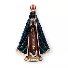 Imagem Nossa Senhora Aparecida Italiana 20cm Gesso Premium