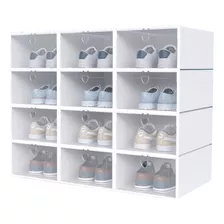 Pack 12 Organizador De Zapatos Caja Organizadora