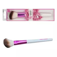 Rk Kiss New York Angled Brush - Pincel Chanfrado Para Blush Cor Rosa