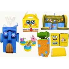 Kit 2 Em 1 Arquivos De Corte Silhouette Bob Esponja