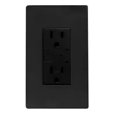 Toma Doble Smart Home Wifi Inteligente Color Negro