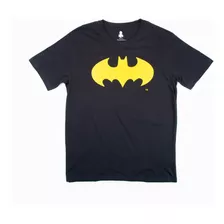 Polera Hombre Batman Logotipe Negro Dc Comics