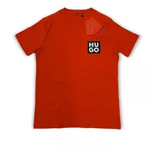 Camiseta Masculina Hugo Square Vermelha - Linha Red
