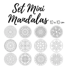 Set De Mini Mandalas En Mdf