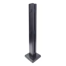 Coluna Torre Inox 40cm Guarda Corpo Com Chumbador Preto