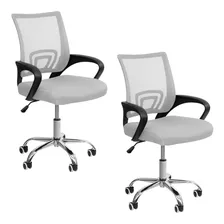 Silla Secretarial Operativa Oficina Soporte Malla Set 2 Pzs