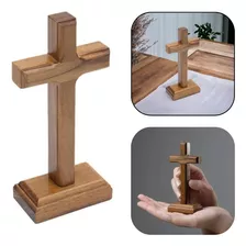 Crucifixo Cruz Sem O Cristo De Mesa E Parede Madeira 12 Cm