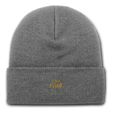 Gorro Lana Rocky Gris Bordado The King El Rey Oro