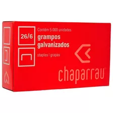 Grampo Galvanizado 26/6 Cx C/5000 Un Chaparrau 