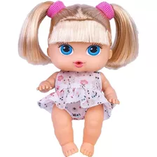 Bebê Boneca Passeio Mini Com Cabelo Alive Babys Collection