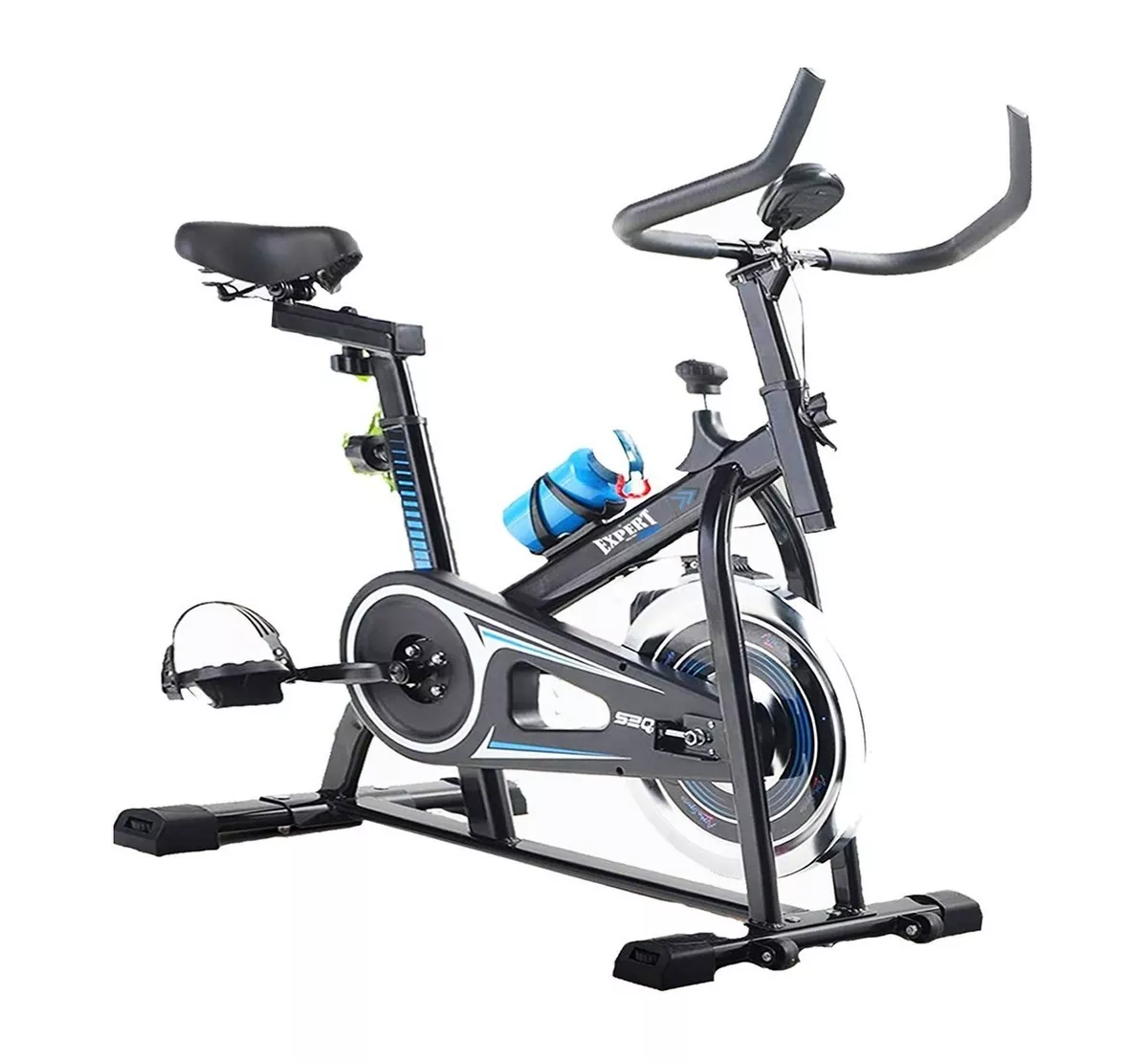 Bicicleta Fija Expert Gym002009 Para Spinning Negra Y Azul