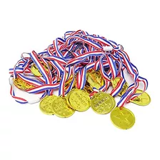 Honbay 24 Medallas De Premio De Ganador De Plástico Dorado 