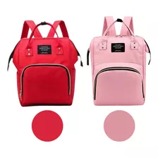 Mochila Bolsa P/ Mamãe Bebê Mamadeiras Fraldas Impermeável 