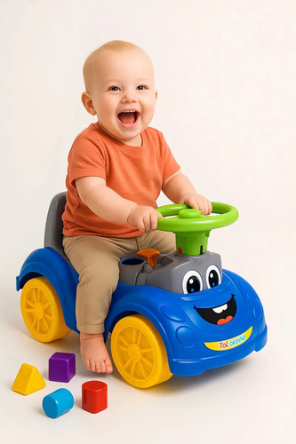 Totokinha Cardoso Azul  Triciclo Infantil Sport 3 Em 1 Super Divertido Seguro E Resistente