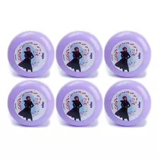 Kit 6 Ioiôs Frozen Disney Anna Elsa Olaf Lembrancinha Festa Cor Roxo