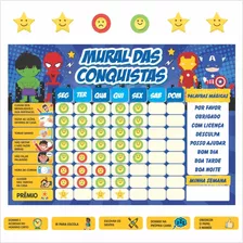 Quadro De Comportamento Infantil Incentivo De Menino Herois 