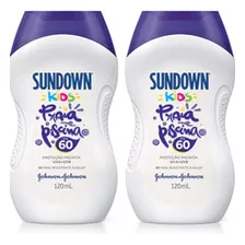 Kit 2 Protetor Solar Kids Sundown Fps60 120ml Johnsonjohnson