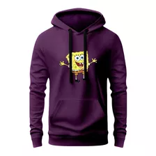 Blusa De Frio Estampada Bob Esponja Casaco Moletom Agasalho