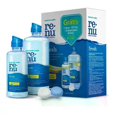 Renu Fresh Kit 475ml Solução Multiuso+estojo Grátis Original