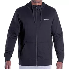 Jaqueta Moletom Mizuno Zipper Masculino Preto Dia A Dia