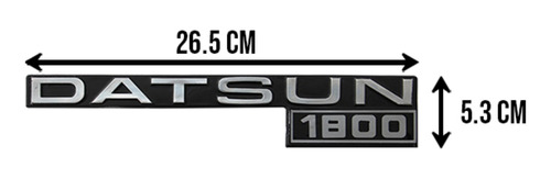 Emblema Letras Nissan Datsun 1800 Foto 2