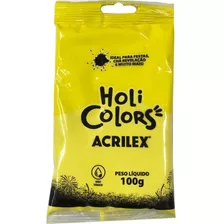 Artigo Para Festa Holi Colors 100g Amarelo Ouro