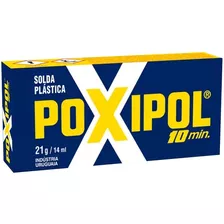 Cola Poxipol Solda Plastica Azul Extra Forte 21gr