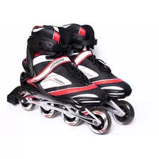 Patines En Línea Hondar Fitness Negro/rojo Adulto