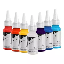 Kit 4un Tatuagem Tinta Tattoo Electric Ink 15ml Coloridas