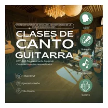 Clases Profesor Guitarra Canto Conservat Villa Crespo Online