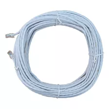 Cabo Rede 20 Metros 20m Internet Cat5e Lan Crimpado Branco 