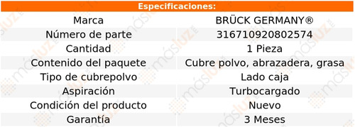 1- Cubre Polvo Lado Caja Jetta 1.8l 4 Cil 1999/2015 Bruck Foto 2