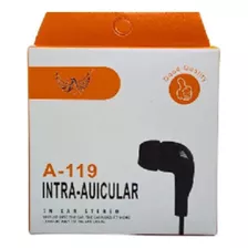 Fone Ouvido Com Fio A-119 Intra Auricular Altomex Preto