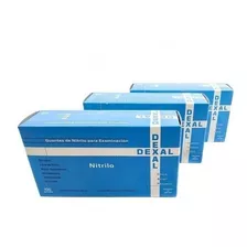 5 Cajas Guantes Nitrilo Azul Dexal Descartables X 100 Un.