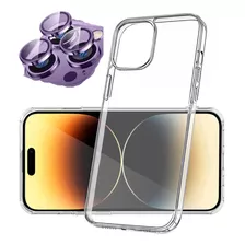 Funda Estuche Rígido Transparente + Aros Protectores Cámara