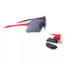 Oculos Ciclismo Bike Absolute Prime Sl Vermelho Lente Uv 400