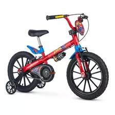 Bicicleta Infantil Aro 16 Rodinhas Menino Spider Man Nathor