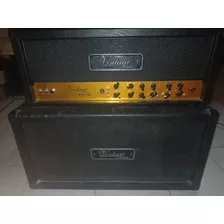 Cabezal Valvular Vintage Electric Brit Road+ Caja 2x12 V30