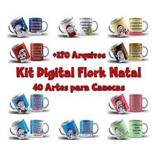  Pacote Flork Arquivos Para Canecas/ Imagens, Artes, Mockups