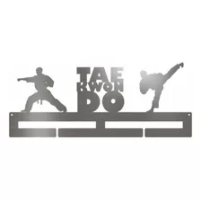 Porta Medallas Medallero Acero Inoxidable Tae Kwon Do Tkd