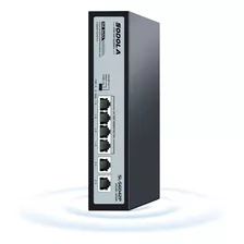 Switch Poe De 6 Puerto Base 1000mbps 110v Marca Sodola.