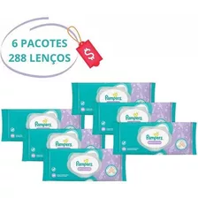 Pampers Lenco Umedecido Lavanda 288 Unidades Bebe Enxoval