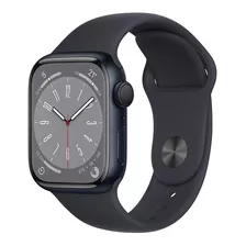 Apple Watch Series 8 Gps - Caja De Aluminio Medianoche 41 Mm - Correa Deportiva Medianoche - Patrón