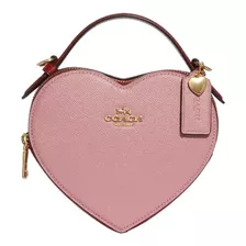 Bolsa Coach Corazón De Mujer Envío Gratis Color Im/true Pink Multi Color De La Correa De Hombro Dorado/rojo Diseño De La Tela Liso