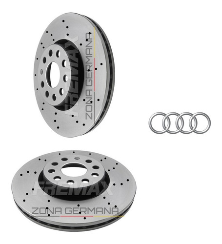 Discos Freno Audi A3 / Audi Q3 / Audi Tt 2.0 - Perforados Foto 2