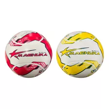  2 Piezas Balon De Futbol 6 Gajos Pvc Machuka #5 Mod. 1491