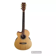 Guitarra Electroacústica Midland Para Zurdo 